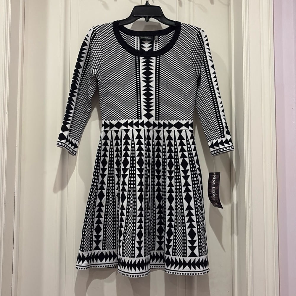 Knit Fit and Flare Dress